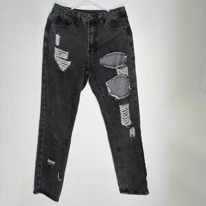 Women's Black Ripped Jeans